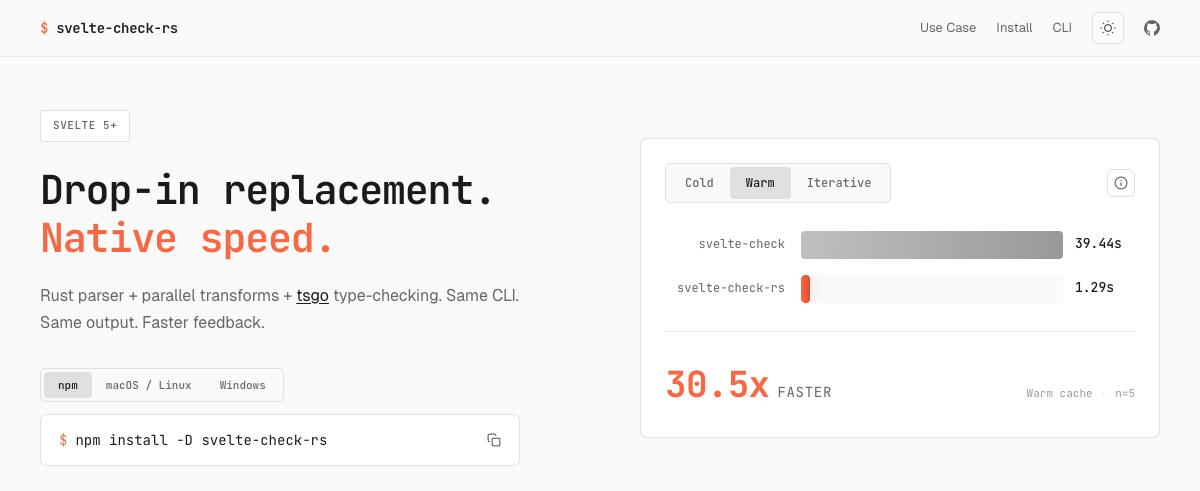svelte-check-rs CLI output